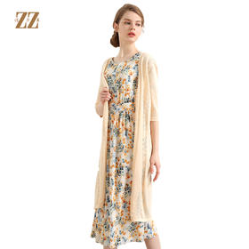 佐尔美夏季新款纯色简约气质五分袖针织毛衫E91ZM34