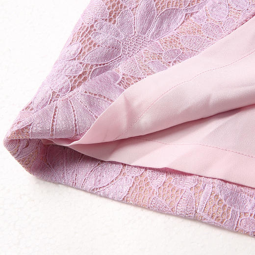 佐尔美新品年中女装纯色暗花休闲修身显瘦无袖连衣裙中裙E61LL13 商品图3