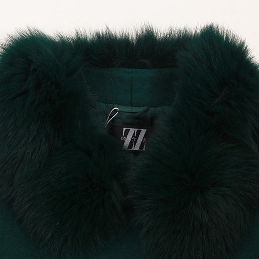 佐尔美新品秋冬新品中长款毛领羊毛呢子中老年女士外套E64ZH42 商品图2