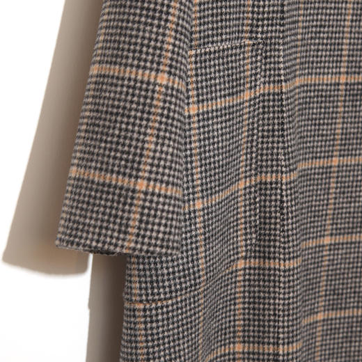 佐尔美冬季新品 潮流格纹中老年女士减龄羊毛双面呢大衣E84SM10 商品图2