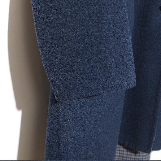 佐尔美新品秋冬新品 中老年简约时尚羊毛双面呢大衣E84SM11 商品图2