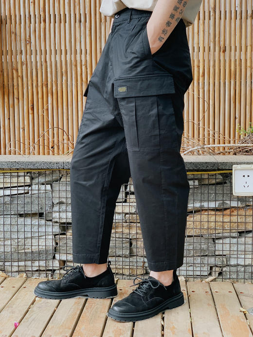 DEC 96933861 纯色小脚工装休闲裤 商品图1