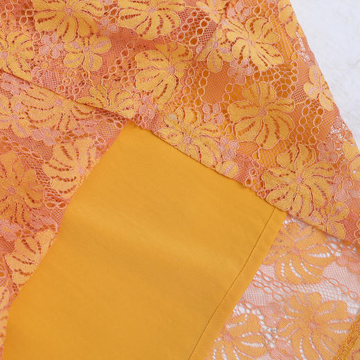 佐尔美秋季新款圆领镂空长袖收腰连衣裙女长裙E93LL20 商品图3