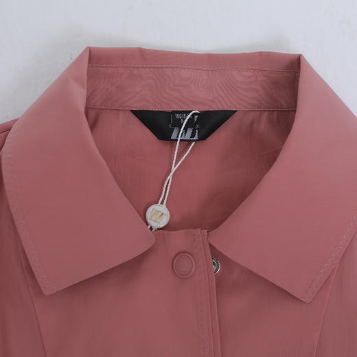 佐尔美秋季新款气质直筒通勤中长款纯色简约风衣E93FC27 商品图1