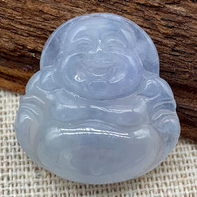 派瑞翡翠 翡翠佛 糯种 紫色