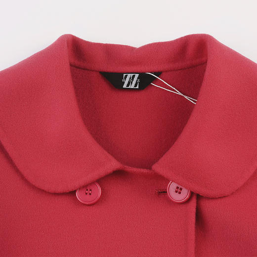 佐尔美冬季新品保暖双面羊毛呢女外套中老年大码大衣E64SM15 商品图2