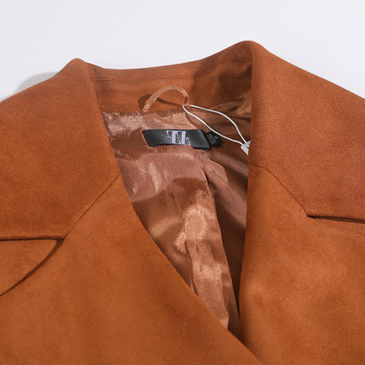 佐尔美春秋季新品纯色典雅减龄中老年女士过膝风衣外套E83FZ07 商品图2