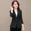 W-5717新款休闲流行条纹气质轻薄小西装 商品缩略图2