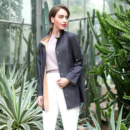 佐尔美春秋季新款纯色简约设计气质妈妈装女士外套E91SO04 商品图1