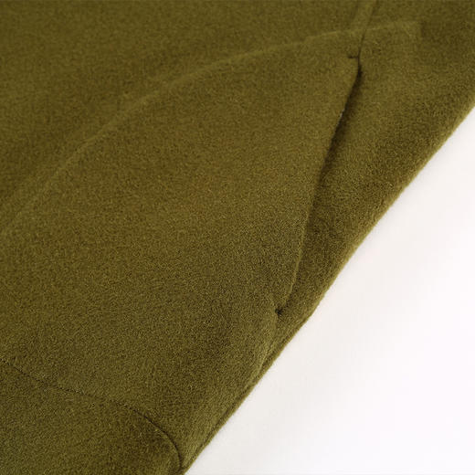 佐尔美女装毛呢外套长款双面呢子羊毛大衣拼接上衣外套女E64SM16 商品图3