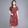 MQ-XFR2688夏季新款显瘦大码绵绸印花连衣裙YY 商品缩略图3