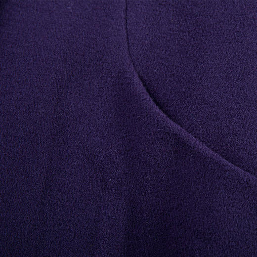 佐尔美冬季毛领大衣单排扣纯色羊毛大衣女羊毛外套E54ZT17 商品图4