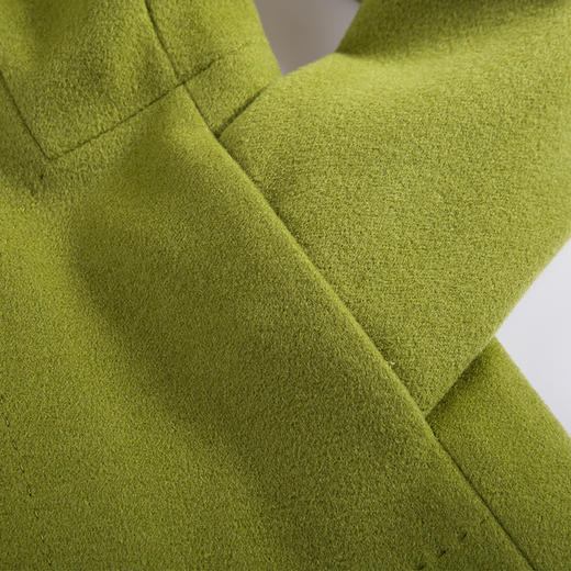 佐尔美新品冬季新款纯色羊毛大衣短款修身显瘦女毛呢外套E54ZD06 商品图3