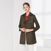 佐尔美春秋季新品潮流格纹宽松中长款女士风衣外套E83FZ18 商品缩略图1