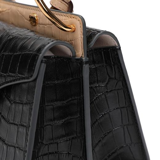 DANSE LENTE 女士 Mini Phoebe 鳄鱼纹牛皮迷你风琴包单肩斜跨包S2015 商品图4