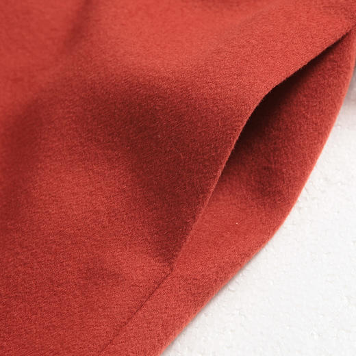 佐尔美新品冬季女装纯色百搭修身显瘦羊毛呢子大衣外套E74ZZ50 商品图2