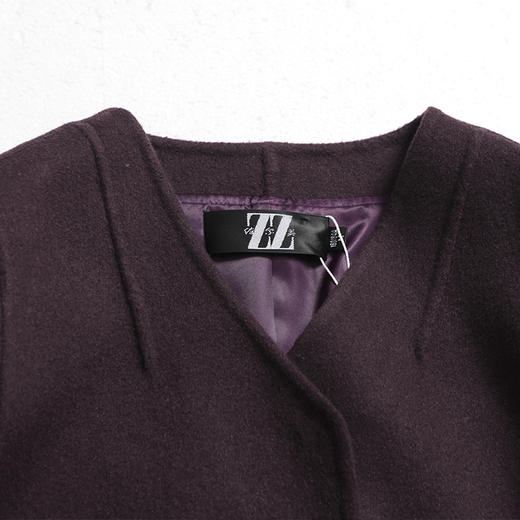 佐尔美冬季女装纯色百搭修身显瘦双面呢羊毛大衣外套E74SM20 商品图1