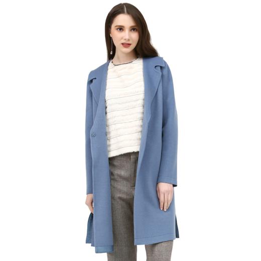 佐尔美冬新品针织羊毛山羊绒双面呢女士大衣E74SM36 商品图1