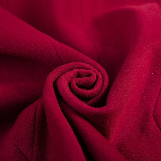 佐尔美冬款纯色单排扣羊毛大衣女大码修身显瘦毛呢外套E54ZZ21 商品图4