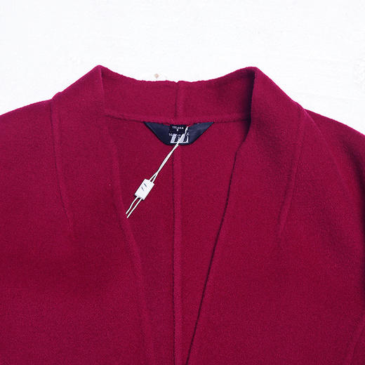 佐尔美ZZ 新品反季热销女士中长款羊毛双面呢大衣羊毛外套E64SM17 商品图2