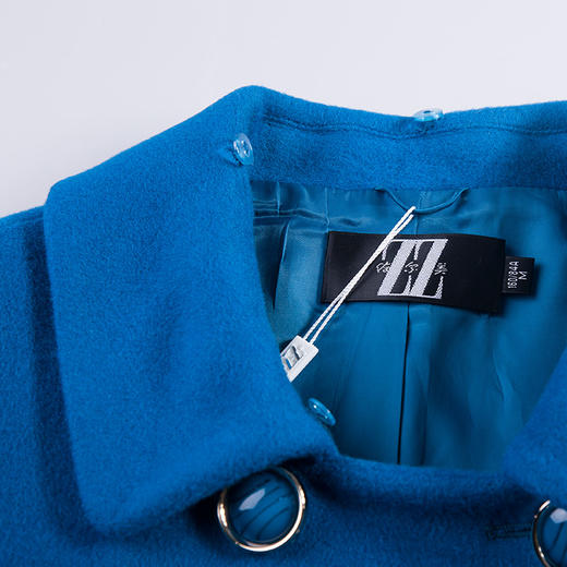 佐尔美冬季新款毛领纯色修身显瘦女士羊毛大衣外套女E54ZT31 商品图3