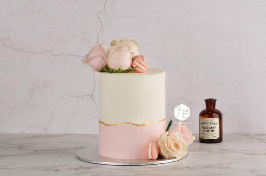 (C022)Couleur Violet 鲜花金粉古早奶油霜蛋糕【特高款】 商品图3