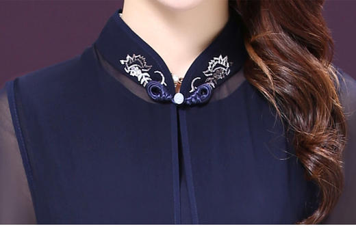 WXY-18175新款时尚两件套大码重磅桑蚕丝真丝连衣裙 商品图10