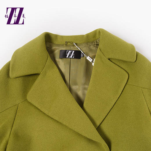 佐尔美冬季女装羊毛大衣毛呢外套短款妮子冬薄呢E54ZZ40 商品图3