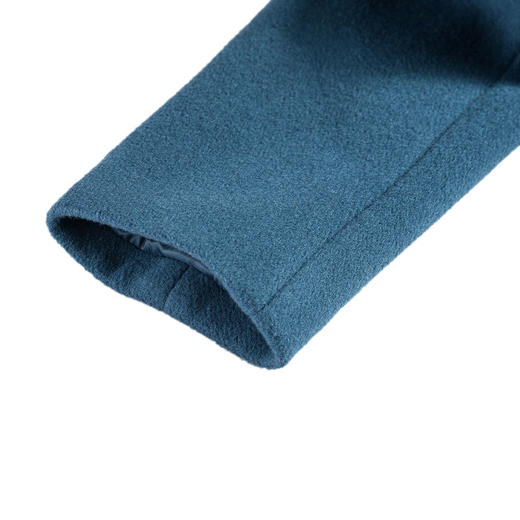 佐尔美秋冬女装毛领毛呢外套女羊毛大衣时尚短款E44ZT48 商品图3