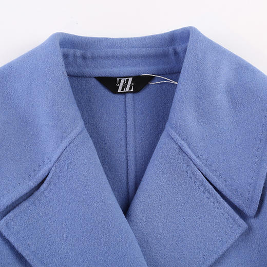 佐尔美冬季女装双面羊毛大衣女中长款西装领毛呢外套E64SM10 商品图2