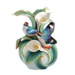 【6F】法蓝瓷邂逅幸福 八色鸟与海芋瓷瓶 商品图0