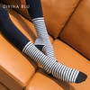 DIVINA BLU 韩版中筒细条纹堆堆袜 商品缩略图3