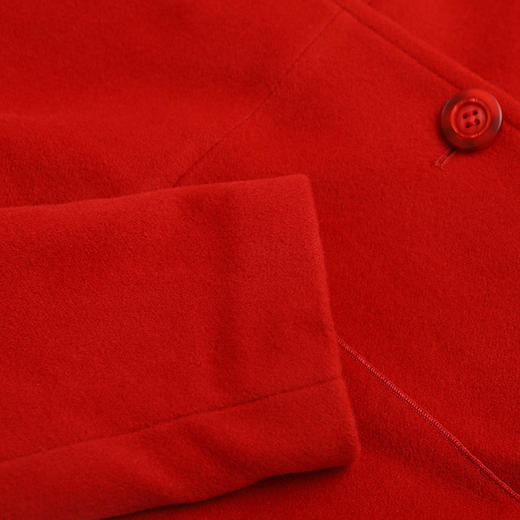 佐尔美复古气质纯色简约单排扣羊毛短外套E64ZZ33 商品图2