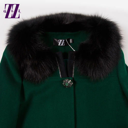 佐尔美毛领羊毛呢子大衣女新品呢子外套冬款E54ZH30 商品图3