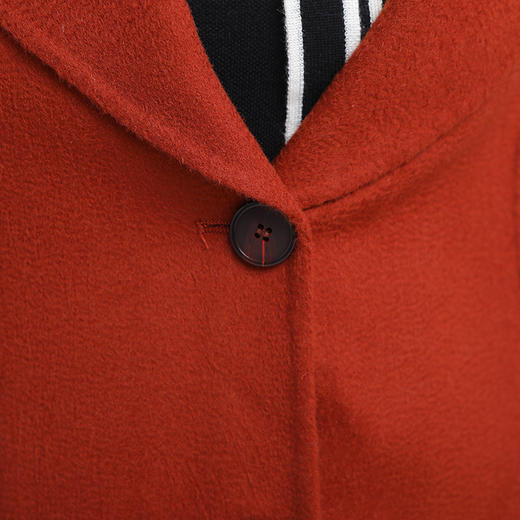 佐尔美冬季新款气质潮流宽松复古羊毛双面呢大衣E84SM03 商品图3