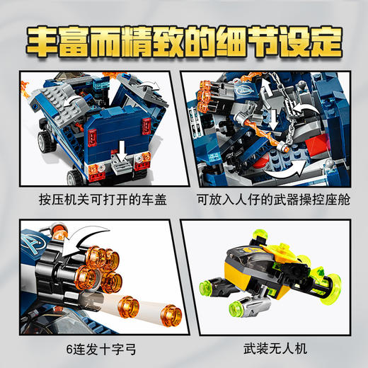 乐高LEGO 复仇者联盟大战武装卡车76143 商品图2