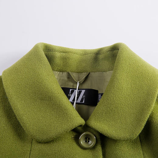 佐尔美新品冬季新款纯色羊毛大衣短款修身显瘦女毛呢外套E54ZD06 商品图2