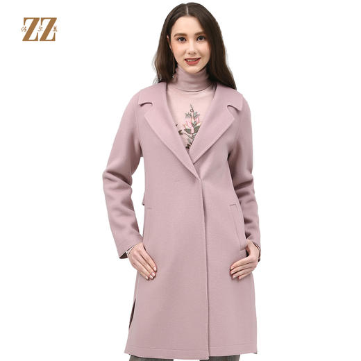 佐尔美冬新品针织羊毛山羊绒双面呢女士大衣E74SM36 商品图0