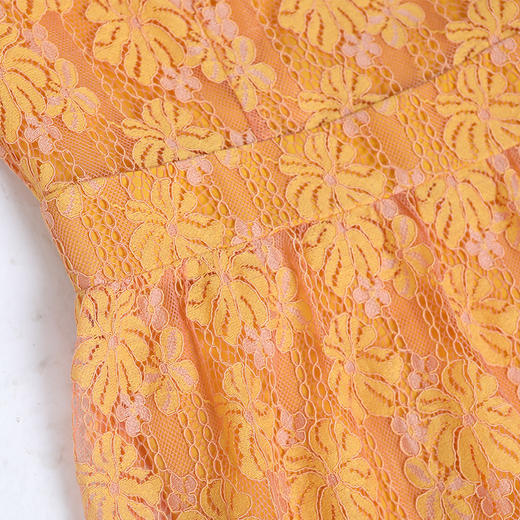 佐尔美秋季新款圆领镂空长袖收腰连衣裙女长裙E93LL20 商品图2