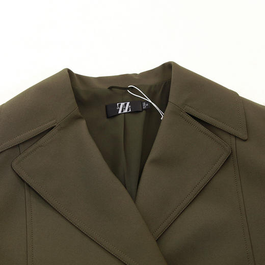 佐尔美新品秋季女装纯色百搭修身显瘦中老年风衣外套E73FD04 商品图2