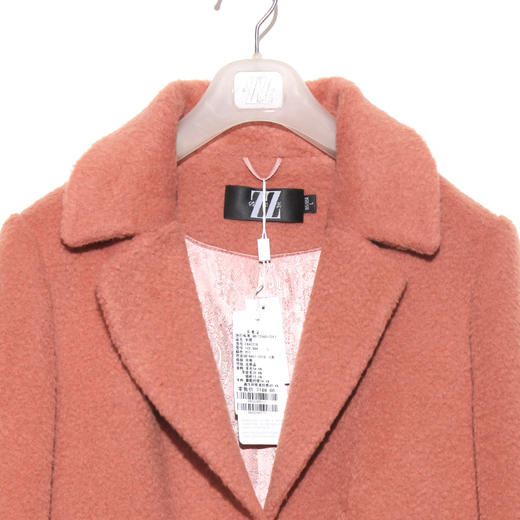 佐尔美新品秋冬新品中老年中长款纯色保暖毛呢外套E84ZZ28 商品图1