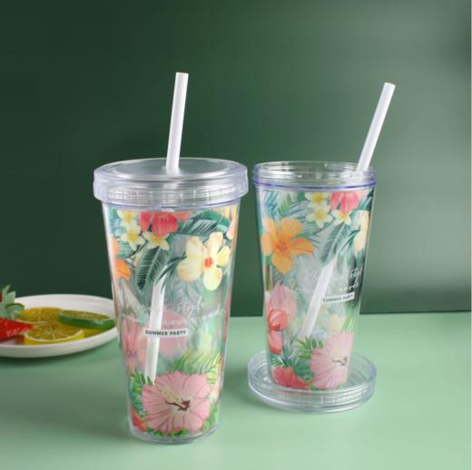 【居家日用】夏日吸管杯塑料水杯儿童礼品创意学生夏天随手杯子女 商品图0