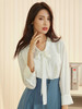 范思蓝恩秋冬新款白色雪纺衬衫女韩版设计感小众职业加绒保暖衬衣 商品缩略图0