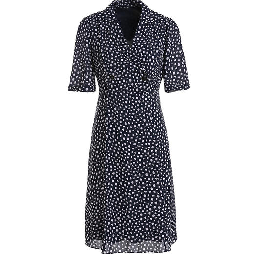 乔万尼V领修身收腰印花碎花连衣裙夏季新款中长裙子女ES1E025 商品图4