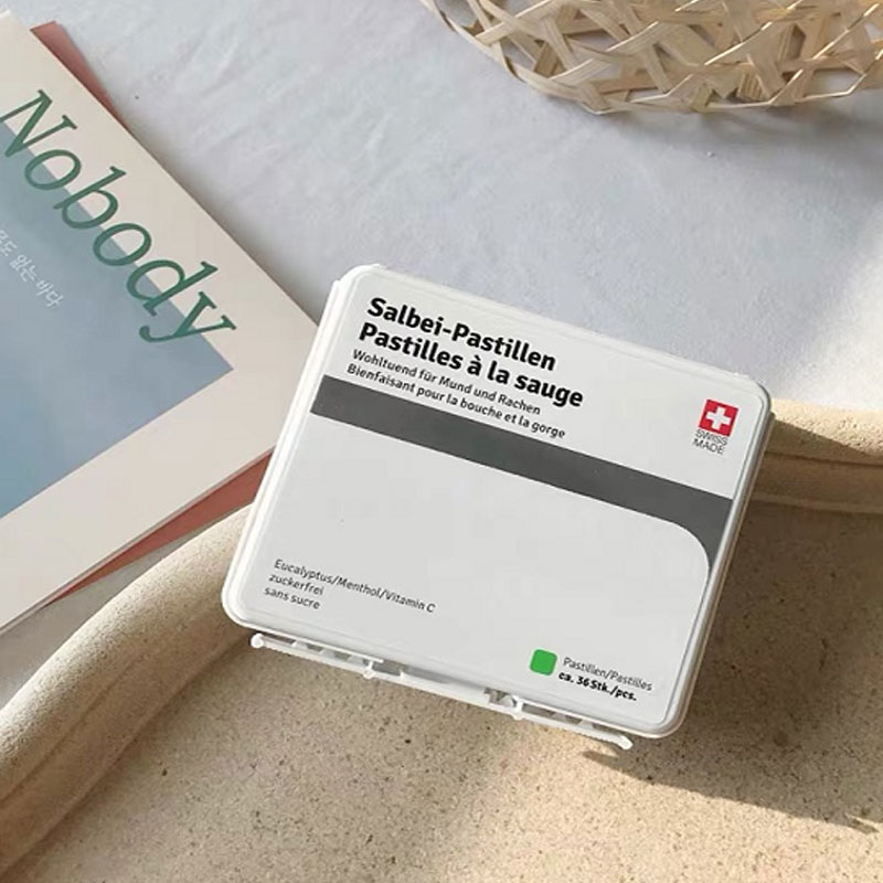 瑞士进口Salbei Pastillen嗓贝鼠尾草润喉糖  |  纯鼠尾草提取物,阿尔卑斯山草药配方,天然蜂蜡无糖製作,给予咽喉和口腔愉悦的感受！