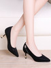 AG-9285FA黑色高跟鞋新款细跟配旗袍的职业工作鞋四季单鞋 商品缩略图0