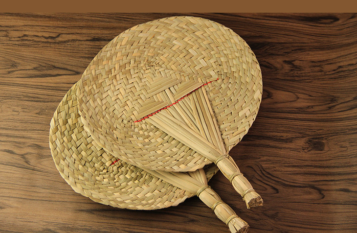 居家日用大号手编蒲扇复古手工扇子编织香蒲草芭蕉扇夏天圆扇