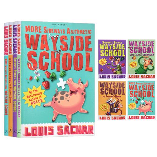 歪歪路小学 4册全套 英文原版 The Wayside School 儿童英语章节小说书 商品图0