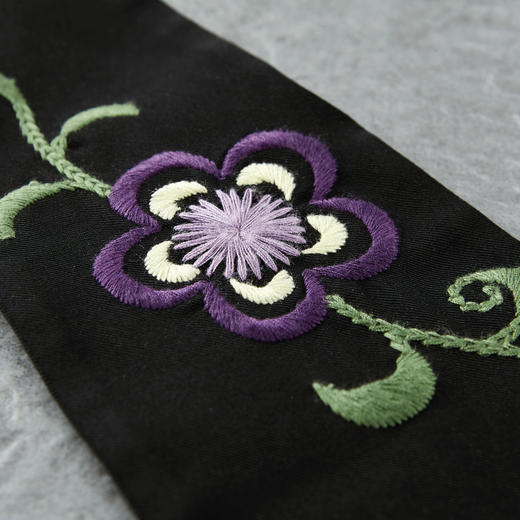 【林栖设计小店】夏季新品黑色绣花百搭复古气质收腰显瘦女士腰带装饰