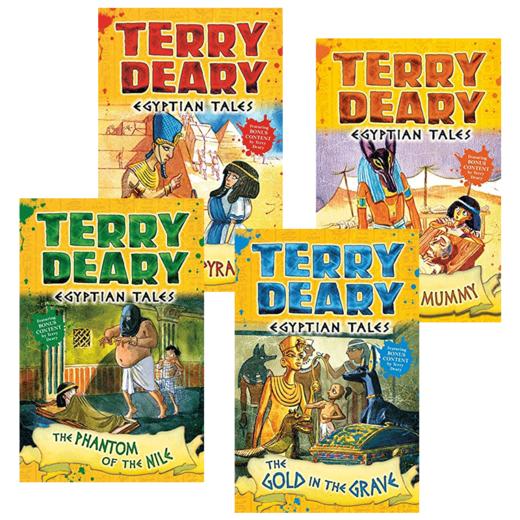 埃及故事4册 英文原版 Egyptian Tales 可怕的历史同作者 Terry Deary 儿童英语章节小说故事书 英文版 进口原版书籍 商品图3